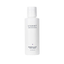 Load image into Gallery viewer, A white bottle of Vivant Mandelic Acid 3-in-1 Wash.